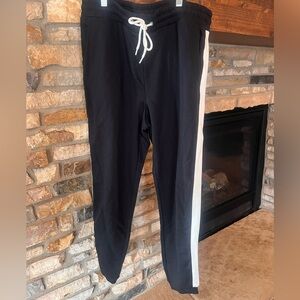 Black and White Ladies Track  Pant Jogger